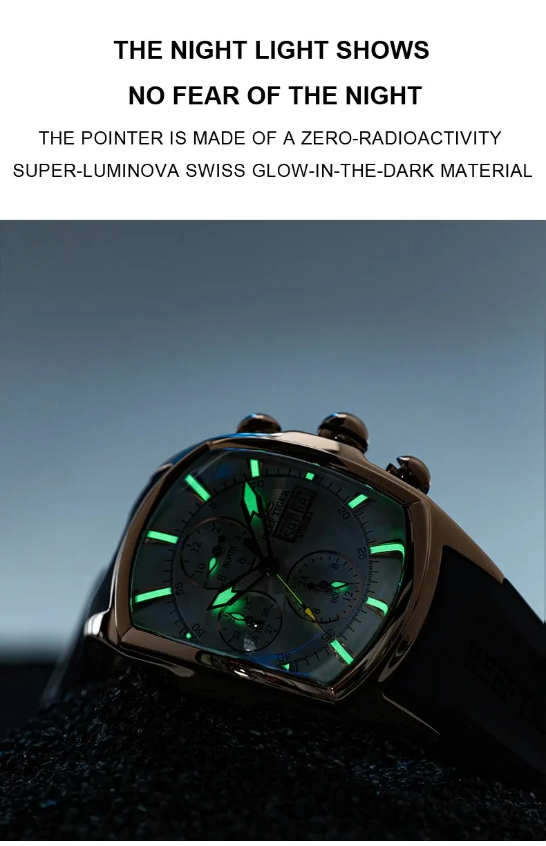 Мужские автоматические часы в стиле милитари 48 6 мм