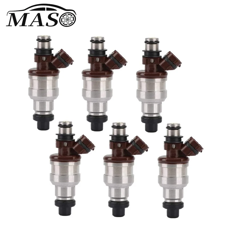 

6Pcs Fuel Injectors For Toyota 4Runner Pickup 1989-1995 3VZE 3.0L V6 23209-65020