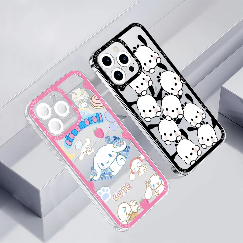 

Sanrio Pochacco Cartoon Cute Phone Case For Redmi Note 11E 11S 11 10 9 Pro 9A K20 K30 K40 Soft Silicone Transparent Cover