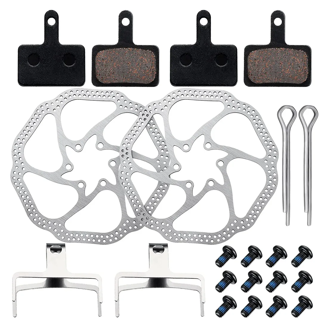 

Bicycle Disc Brake Set 160 mm Bike Disc Brake Rotor with 12 Bolts,Bike Disc Brake Pads,for Road Bike,Mountain Bike,Etc