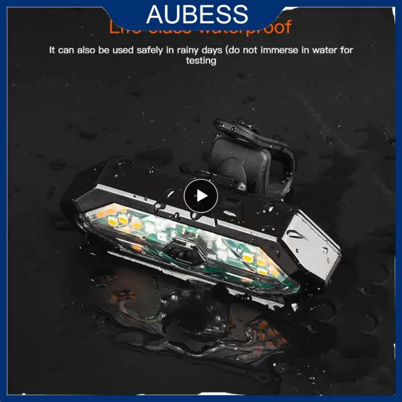 

Thirty-two Lamp Bead Bicycle Remote Control Taillight Horn Lamp USB Charging Turn Signals Waterproof Safety Warning Light