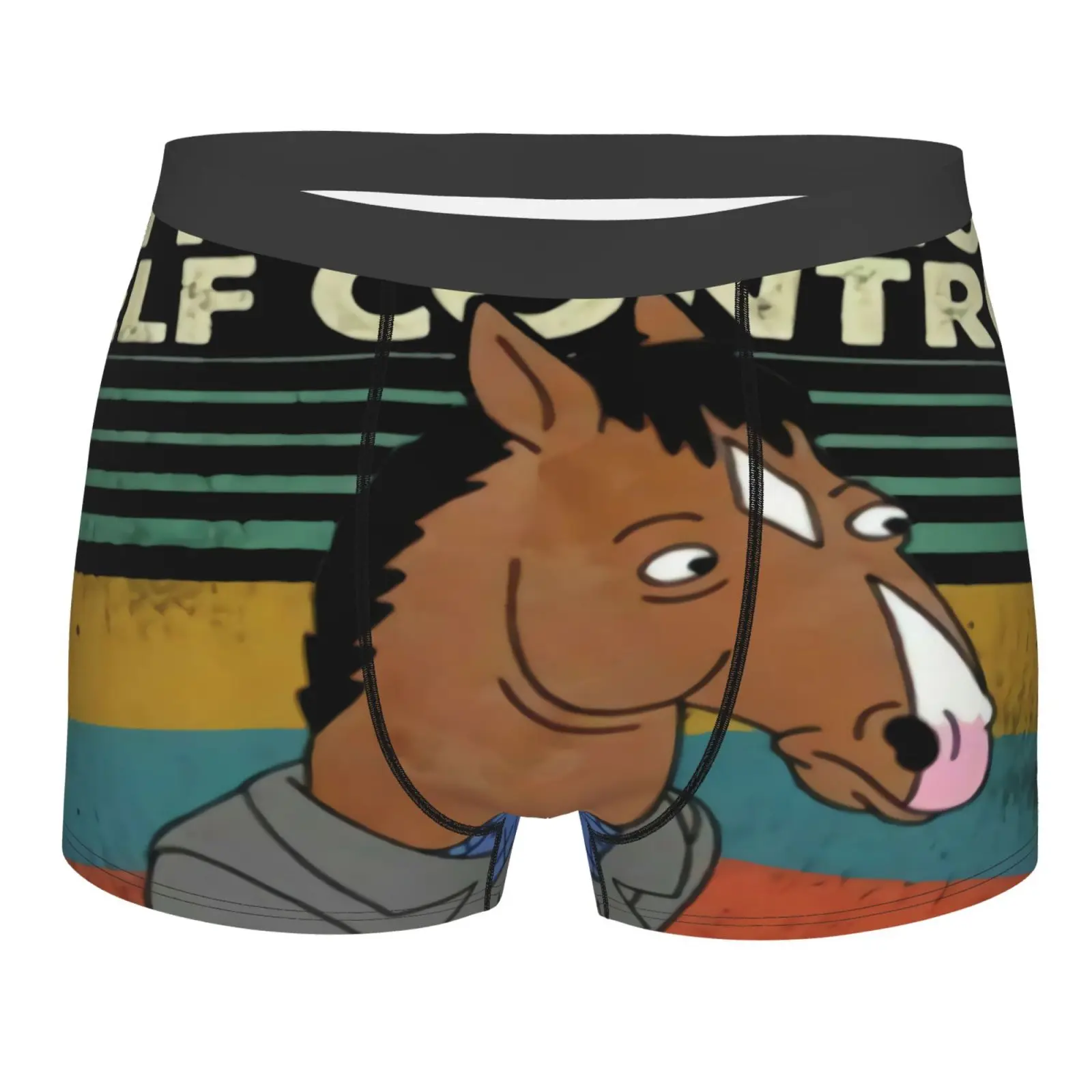 

Rare Horseman Bojack I Don'T Self Men's Panties Men Polyester Funny Boxer Shorts Polyester Men Plus Size Polyester Male Shorts