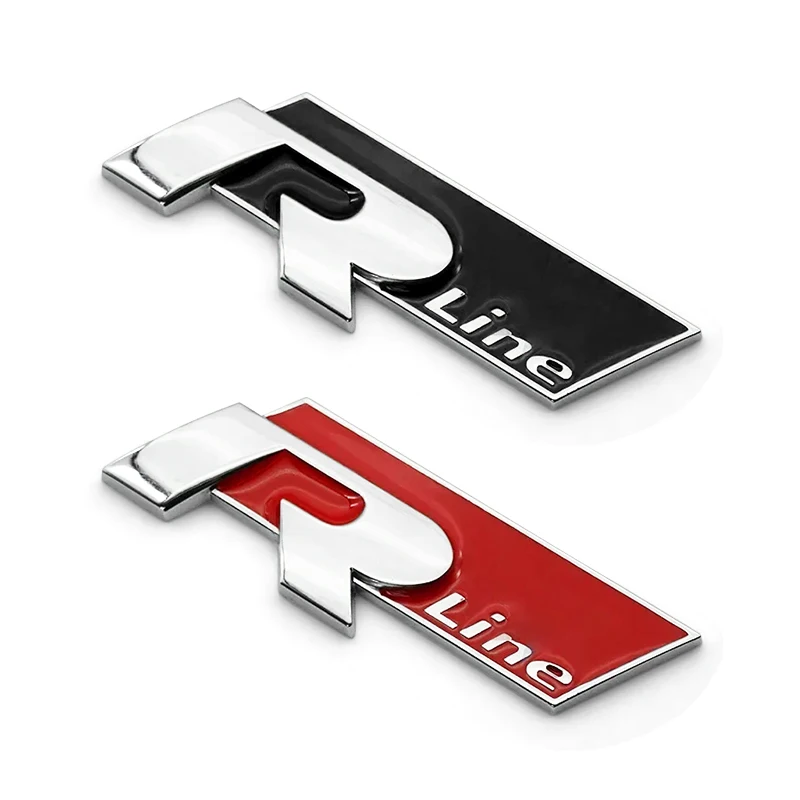 Металлическая эмблема VW Rline наклейка с логотипом значок на задний багажник