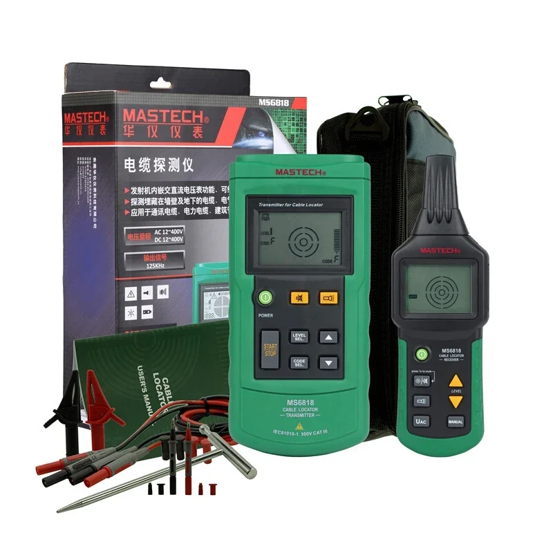 Mastech портативный профессиональный проводной кабель локатор металлических труб