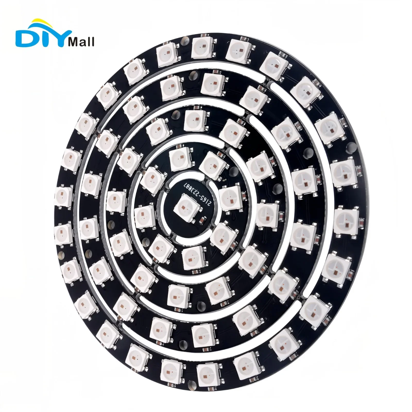 61 бит 61X ws 2812 5050 RGB светодиодная кольцевая лампа со встроенными драйверами 1 + 8 12 16 24