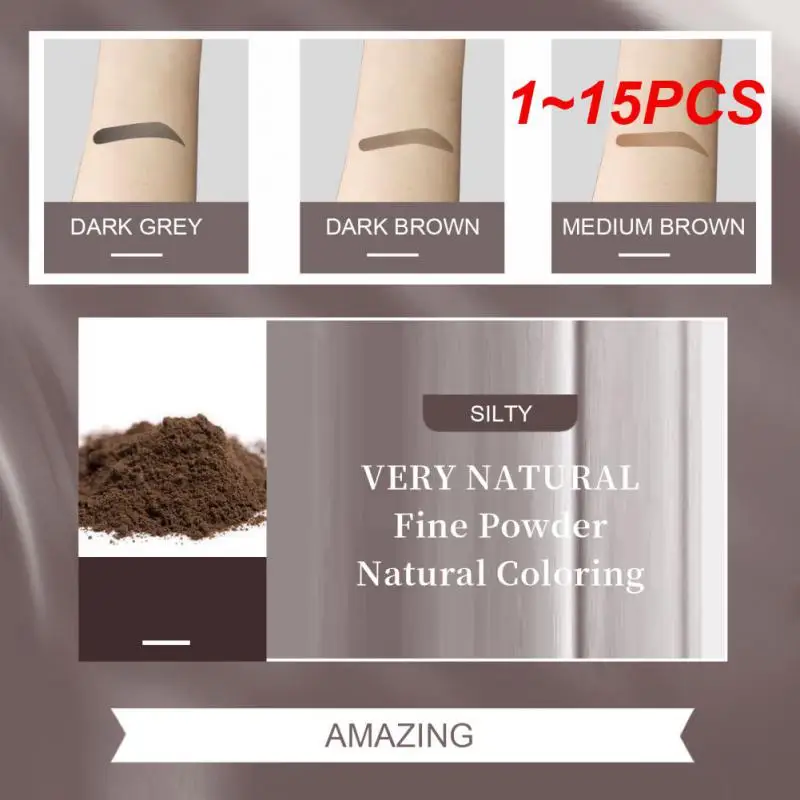

1~15PCS Professional One Step Enhancer Powder Set Waterproof Women Makeup Brow Stencil Shaping Auxiliary Template