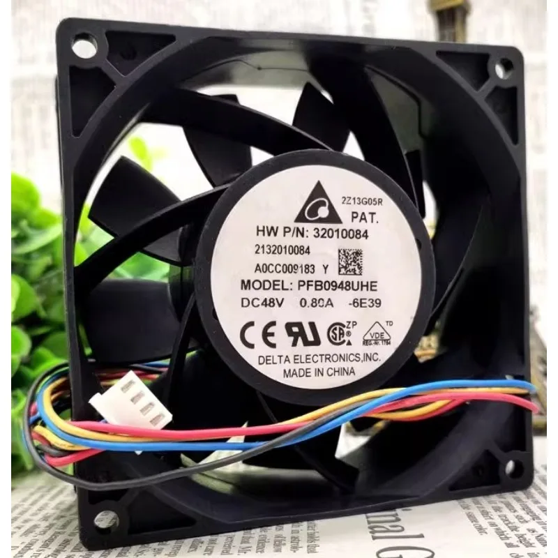 Новый вентилятор охлаждения для Delta PFB0948UHE, 9 см, 48 В, 9038 А, дюйма, 4-проводной, с регулируемой скоростью, с высоким объемом воздуха, охлаждающий вентилятор 90*90*38 мм