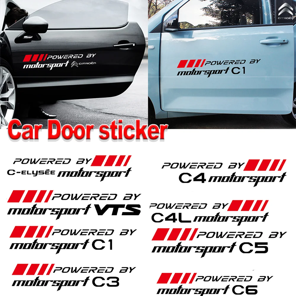 2 шт. декоративные наклейки на дверь CITROEN C1 C3 C4 C4L C6 C5 VTS