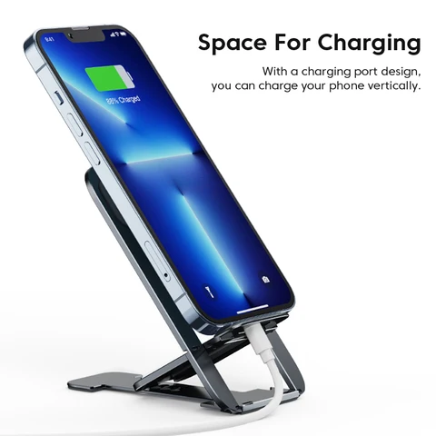 KUULAA держатель для телефона, алюминиевая подставка для мобильного телефона, регулируемая настольная подставка, поддержка мобильного телефона для iPhone 16, 15, Xiaomi, Samsung, Huawei