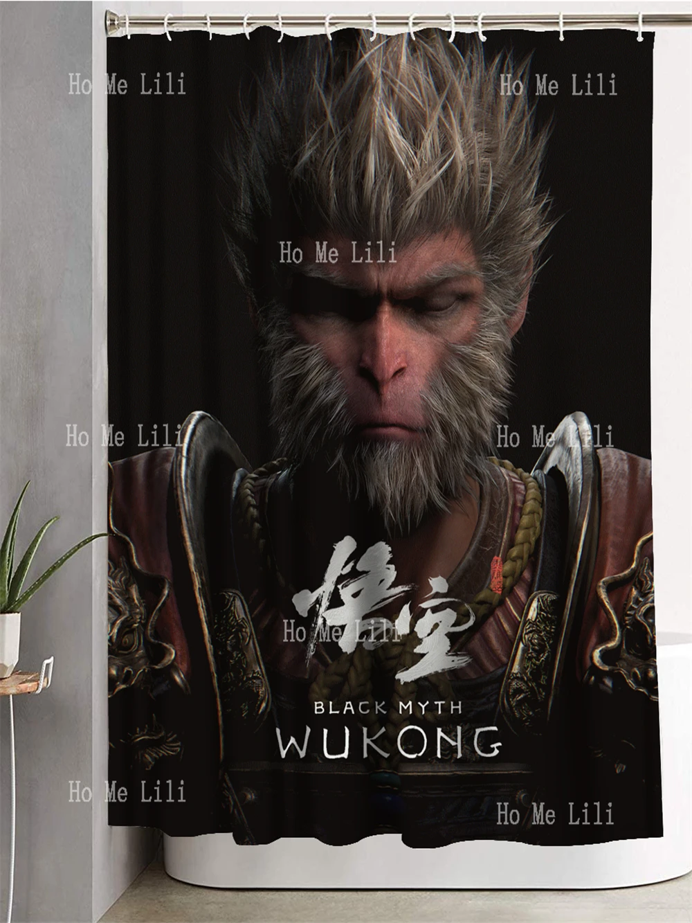Sun Wukong китайский черный миф медитация обезьяна декоративные душевые шторы для
