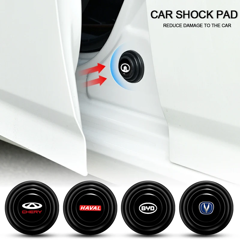 

4pc Car Door Shock Stickers Absorber Soundproof Buffer Protect for Chery Fulwin QQ Tiggo 3 5 T11 A1 A3 A5 Amulet Car Accessories