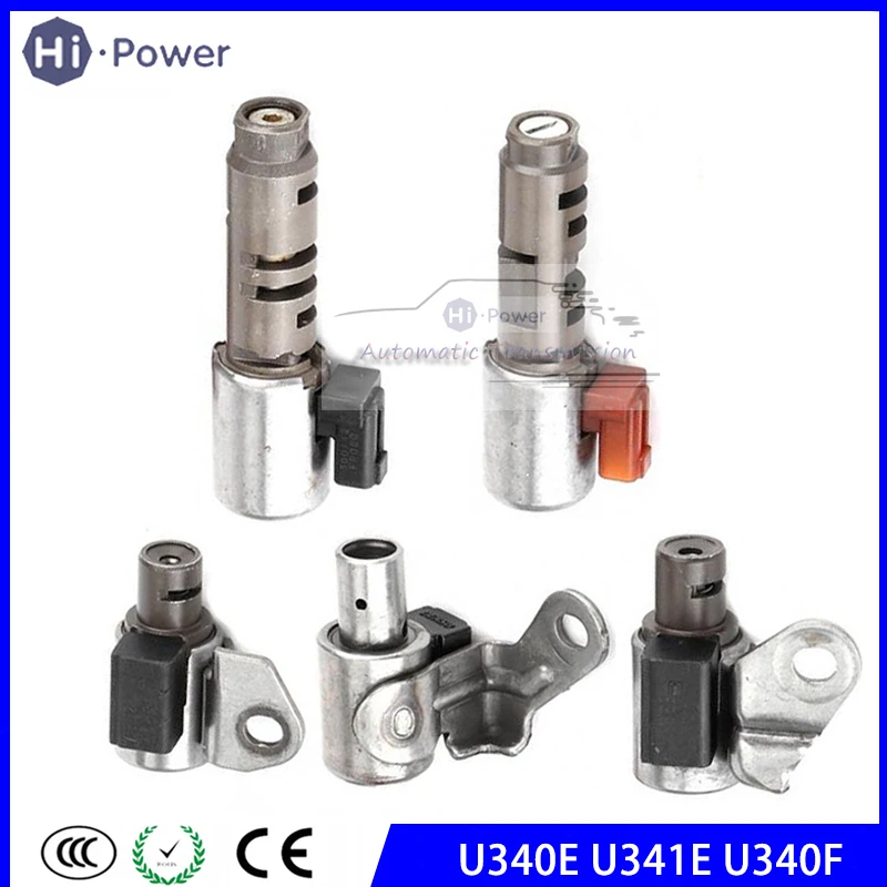 

5 шт. U340E U341E U341F электромагнитный клапан коробки передач Kit для 1999-UP Lexus Toyota Corolla s 1.8L ZRE142L NZE121 1NZ-FE
