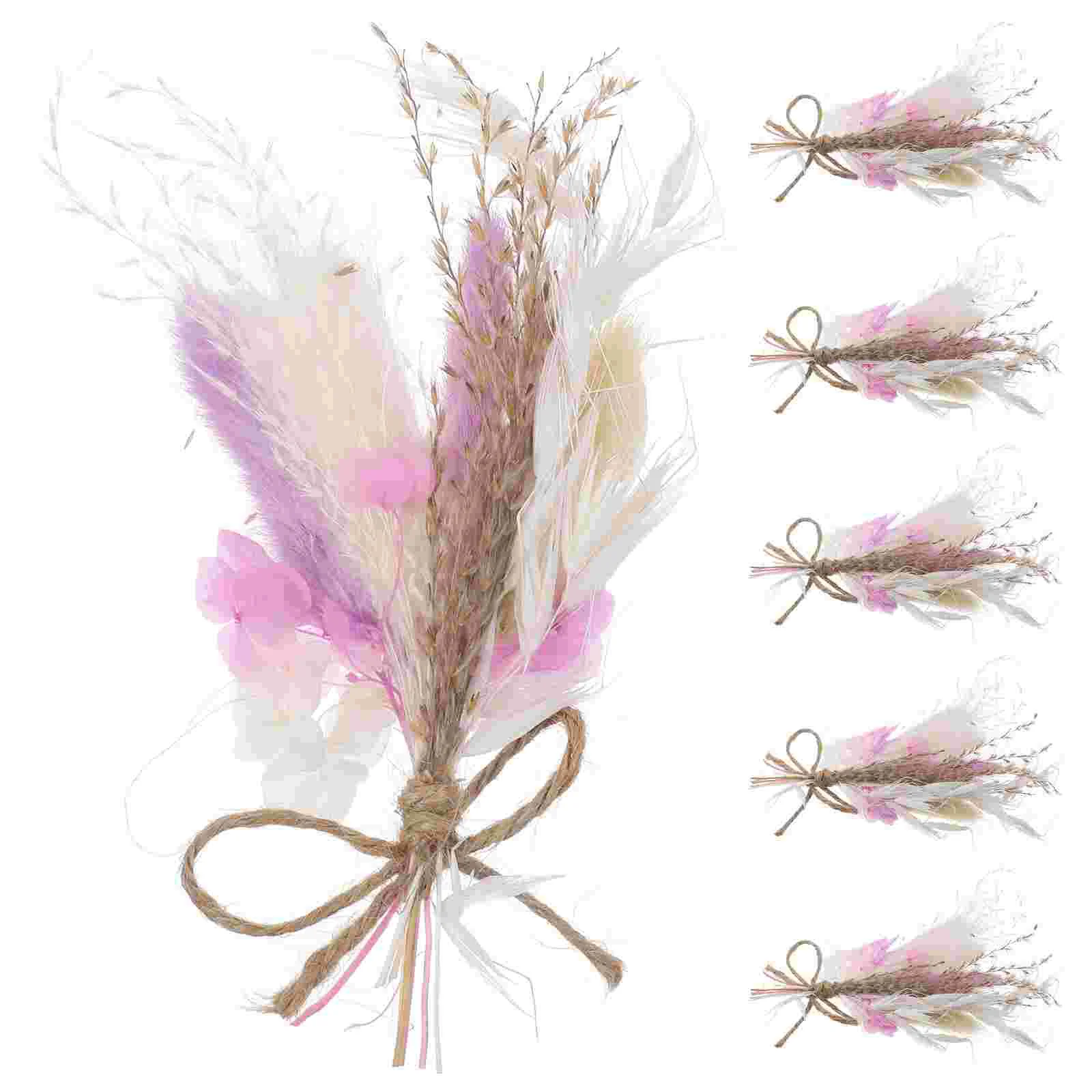 

6 Pcs Decor Dried Flower Natural DIY Flowers Supplies Arrangement Ornament Bouquets