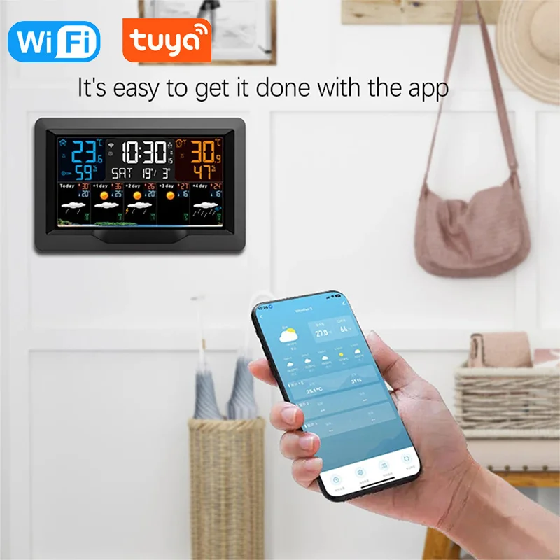 Умная метеостанция Tuya с Wi-Fi