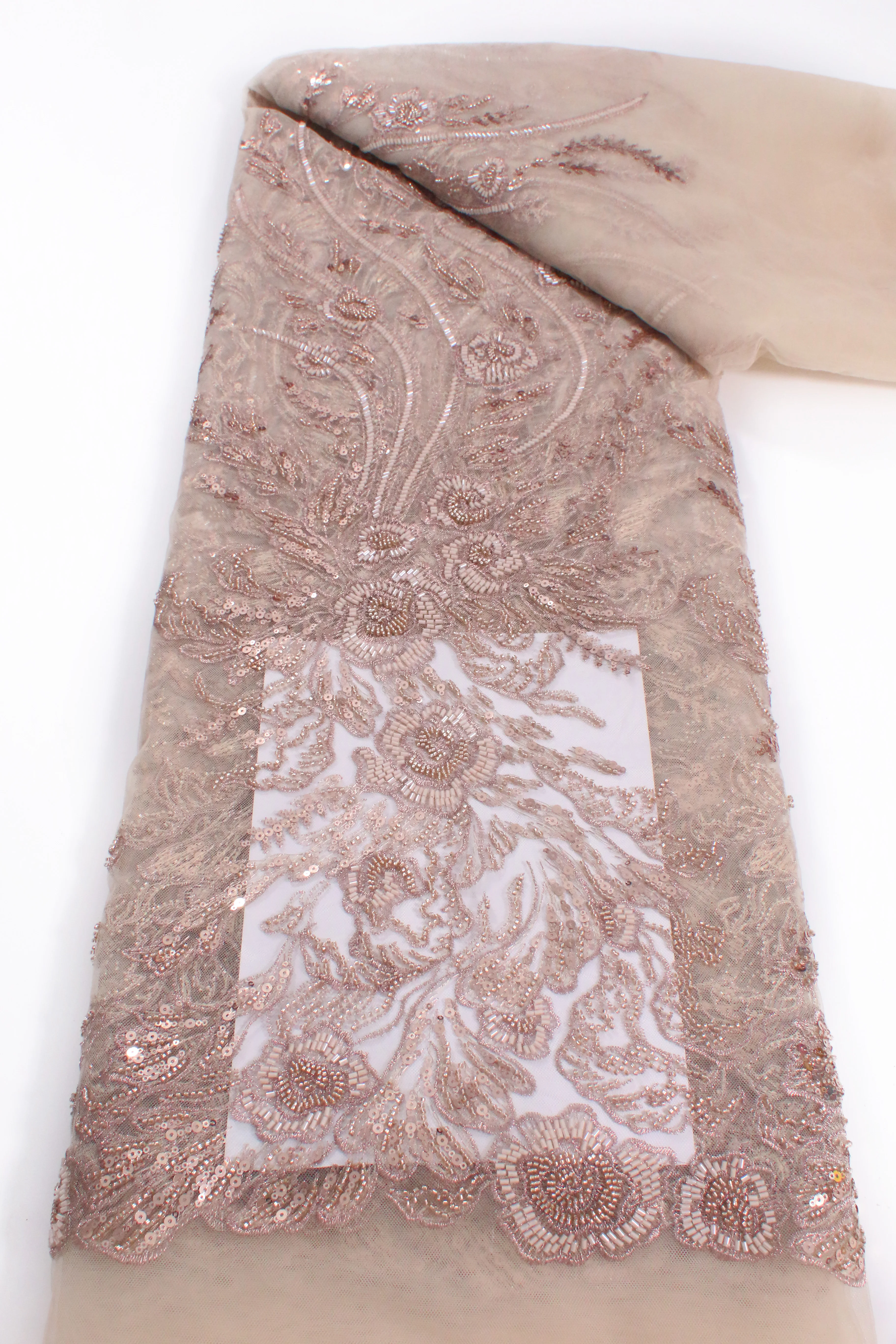 

Blackish Green 3d Lace Fabric Sewing 5Yards for African Nigerian Woman Wedding Party Dress Hand Made Beaded Embroidered 5059B