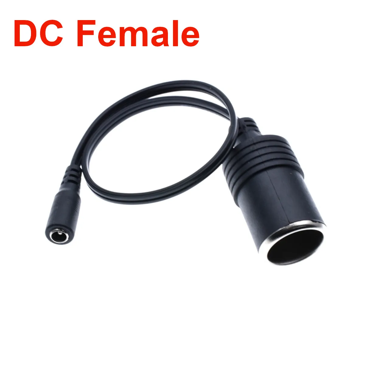 

30 см 12 В 24 В постоянного тока 5,5x2,1 мм мужской и женский разъем для автомобильного прикуривателя, кабель адаптера питания