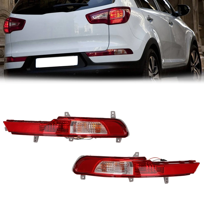 

Автомобильный задний бампер, противотуманный фонарь, предупреждающий отражатель для парковки, светодиодный задний фонарь для Kia Sportage 2011 2012 2013 2014
