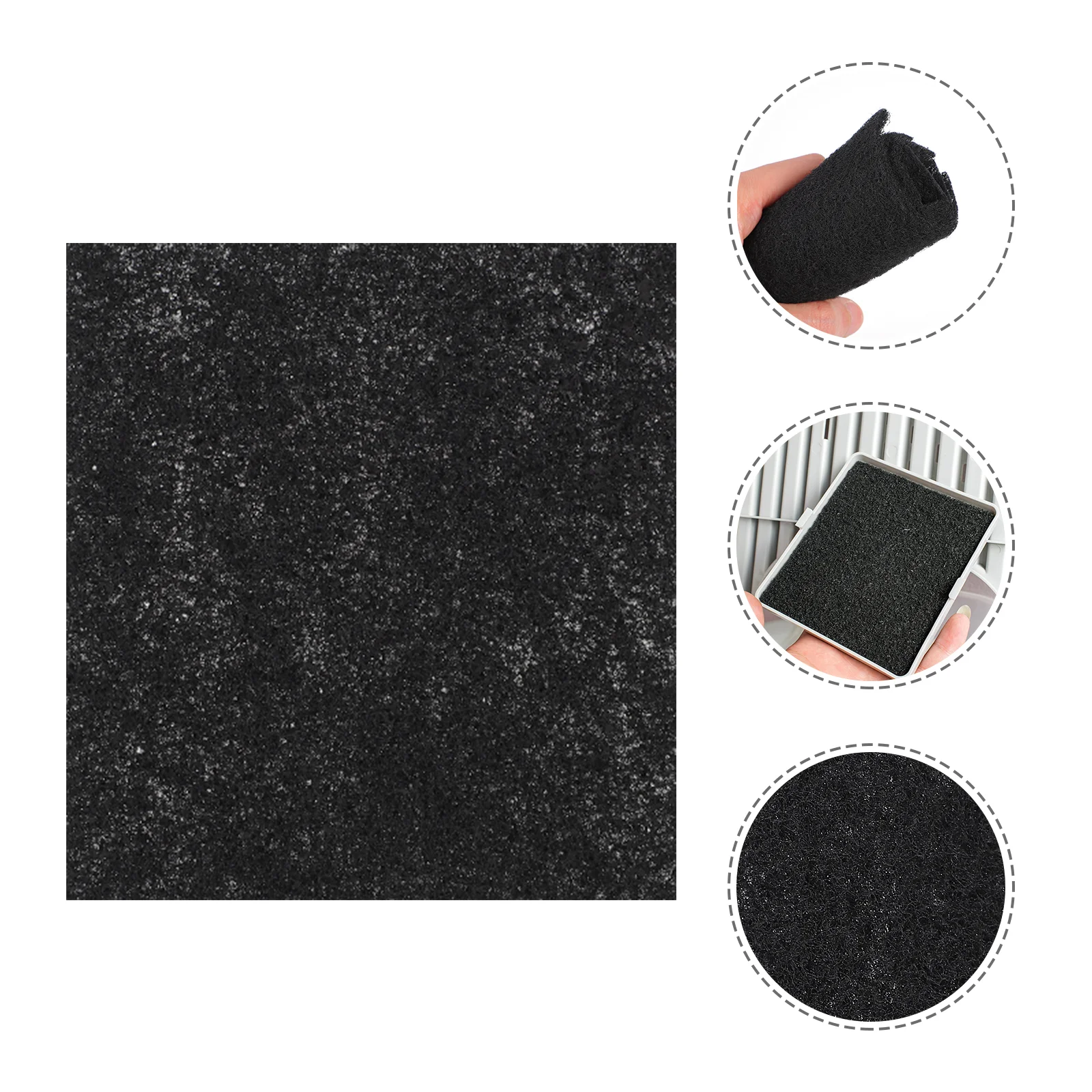 

24 Pcs Trashcan Lid Cat Deodorant Tablets Activated Carbon Deodorizing Mat Litter Remover Filter Tray Charcoal Pad Replacements