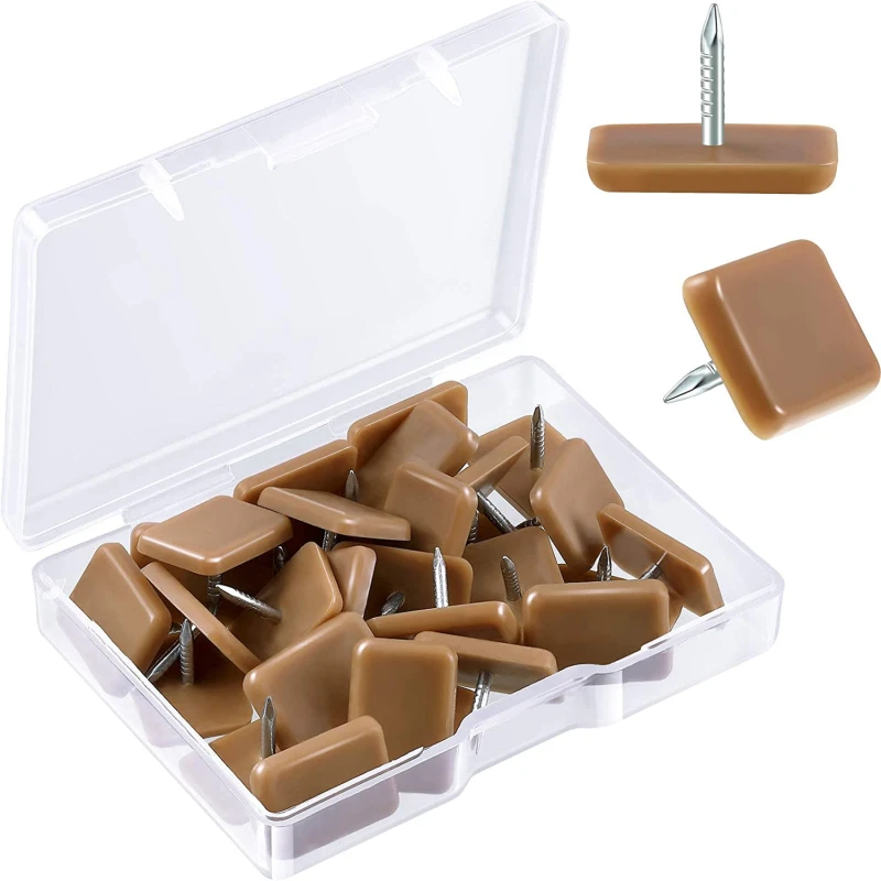 

50pcs Drawer Glides Drawer Tack Glide For Repairing Dressers Making All The Drawers Slide Smoothly And Evenly Brown