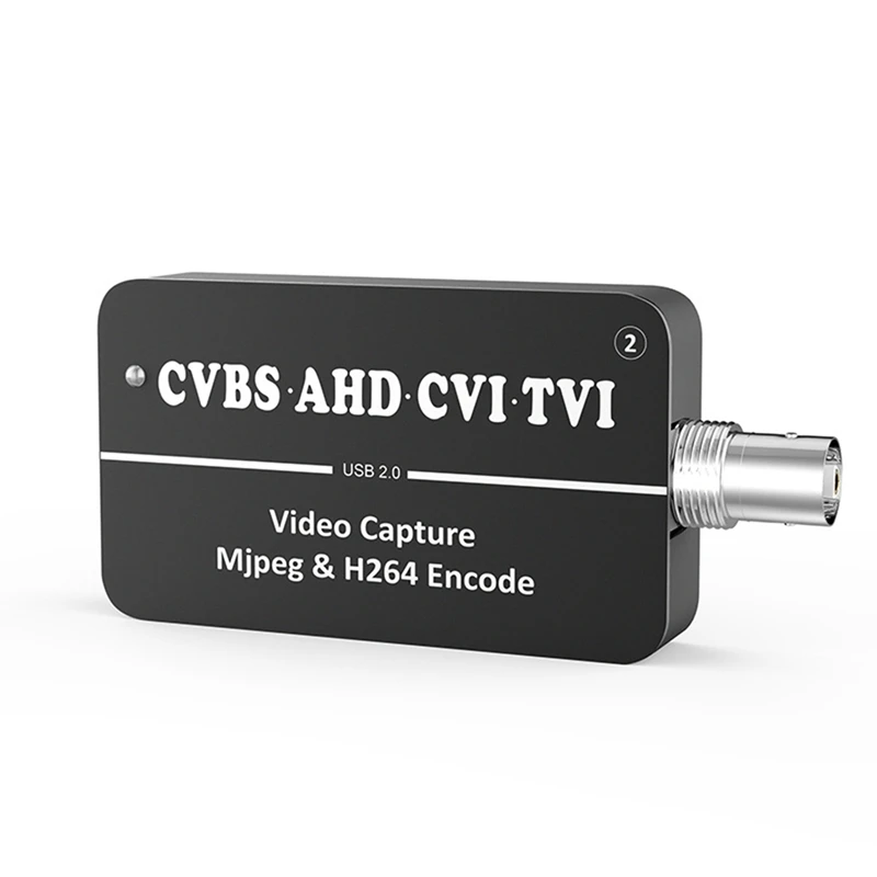 1 PCS LCC261 1080P CVBS To USB Video Capture Card Black H.264 And MJPEG Two Streamer Encoder AHD CVI TVI UVC