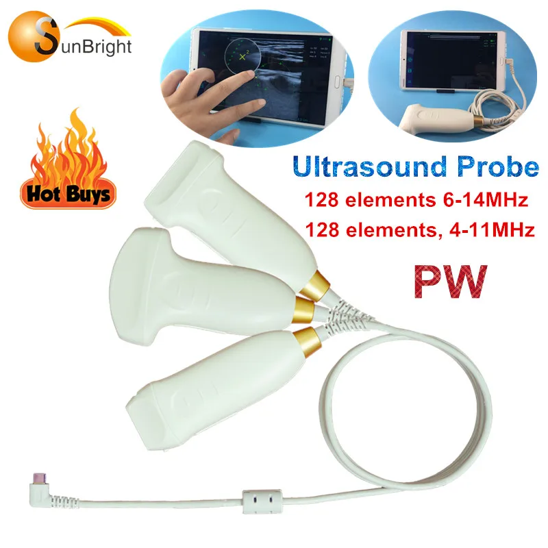 

PW USB Ultrasound Scanner 6-14MHz Linear Transducer Probe for windows and android system