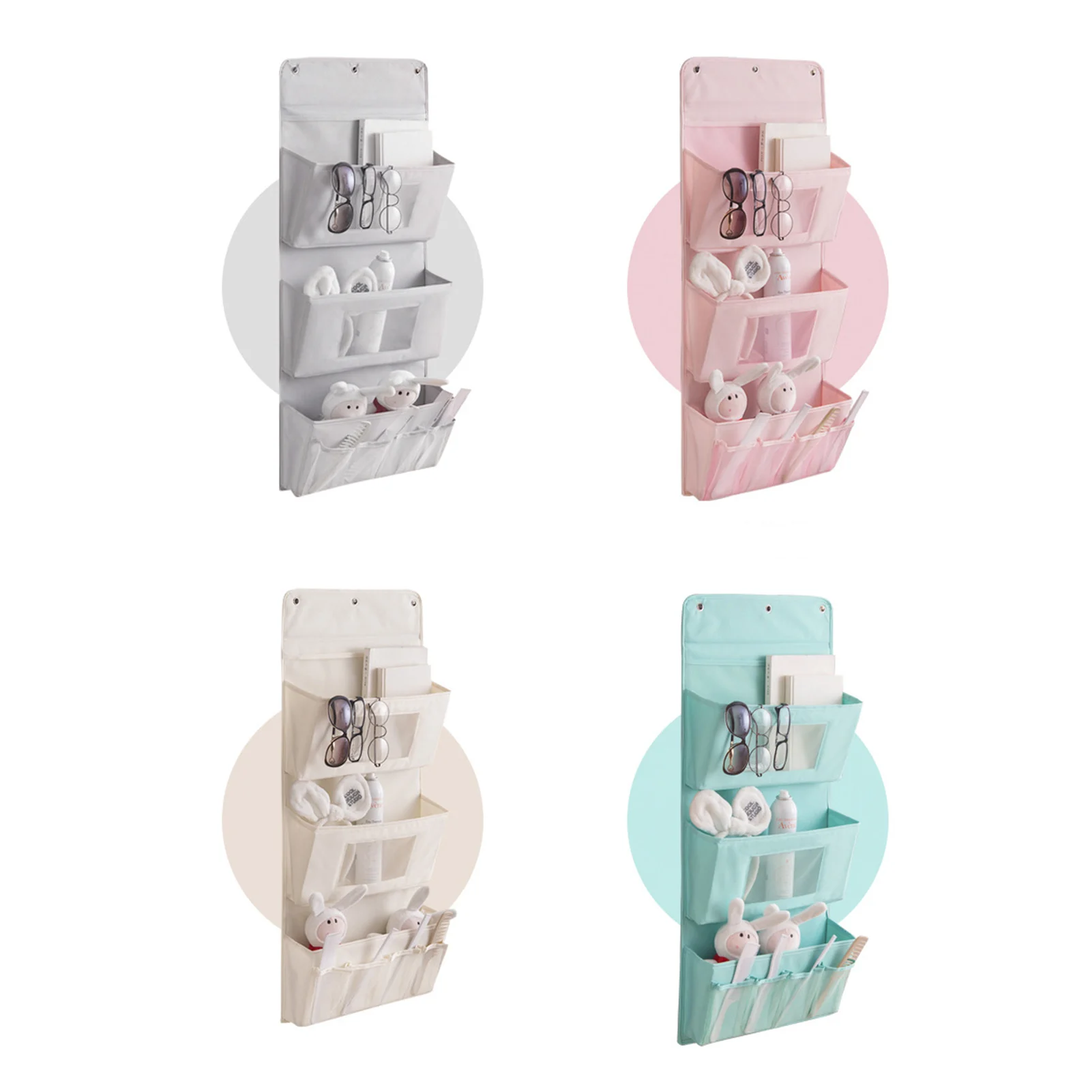 

Multi-Layer Storage Hanging Bag Reusable Cosmetics Clothes Hanging Organizer for Kitchen Bathroom Accessories