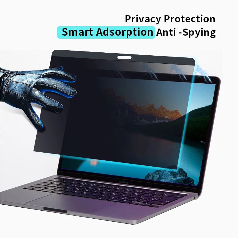 Privacy Screen Protector For Macbook Air 13 A2337 A2681 Pro 14 16 M1 M2 A2442 A2779 A2485 A2780 Anti-spy Magnetic Film Anti-peep