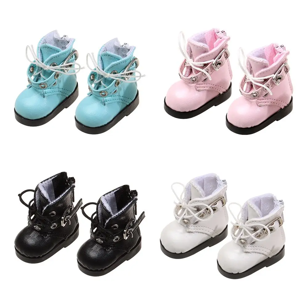 

15~20cm Doll Shoes PU Leather Fashion Boots Mini Shoes For 1/12 Idol Dolls Accessories DIY Dolls Plush Toys Stray Kids Toy