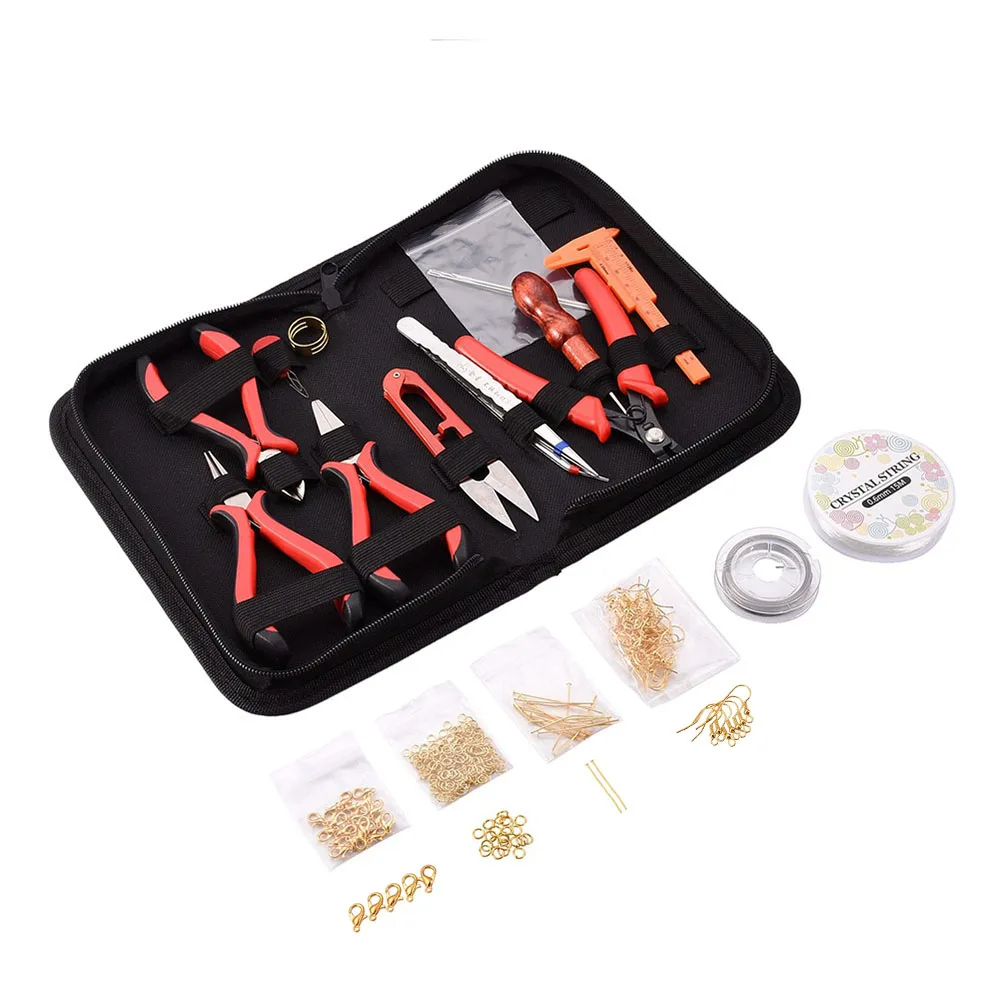 

Jewelry Tools Set Jewelry Plier Tools Open Jump Ring Tweezer Steel Wire Earring Hooks Lobster Clasps Jewelry Earring Accessories