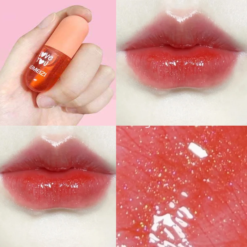

Flash Moisturizing Lip Gloss Pearly Seductive Lip Glaze Lips Lasting Glitter Waterproof Nutritious Care Jelly Toot Lip Makeup