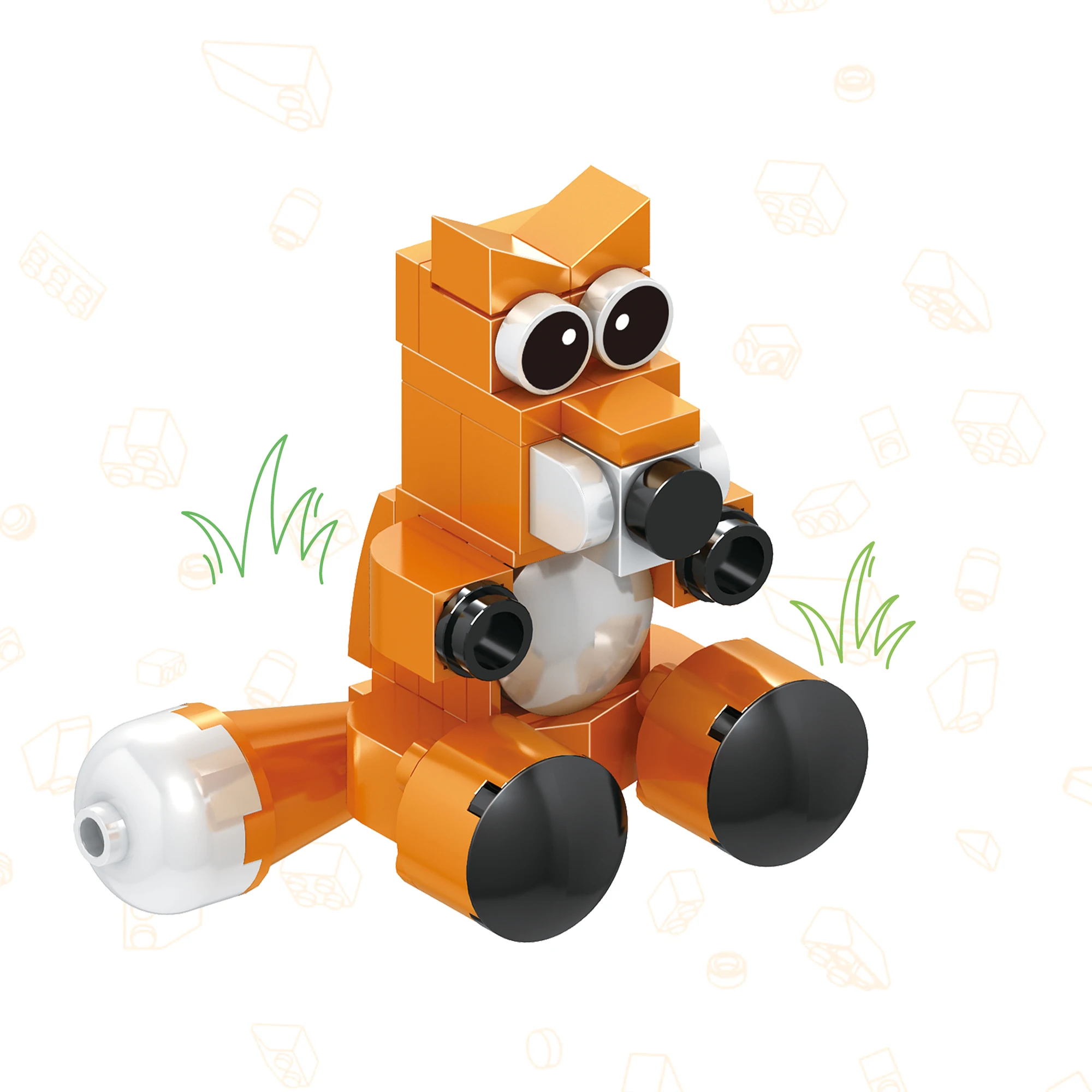 Конструкторы Cogo в форме животных миниатюрная серия кирпичи-головоломки