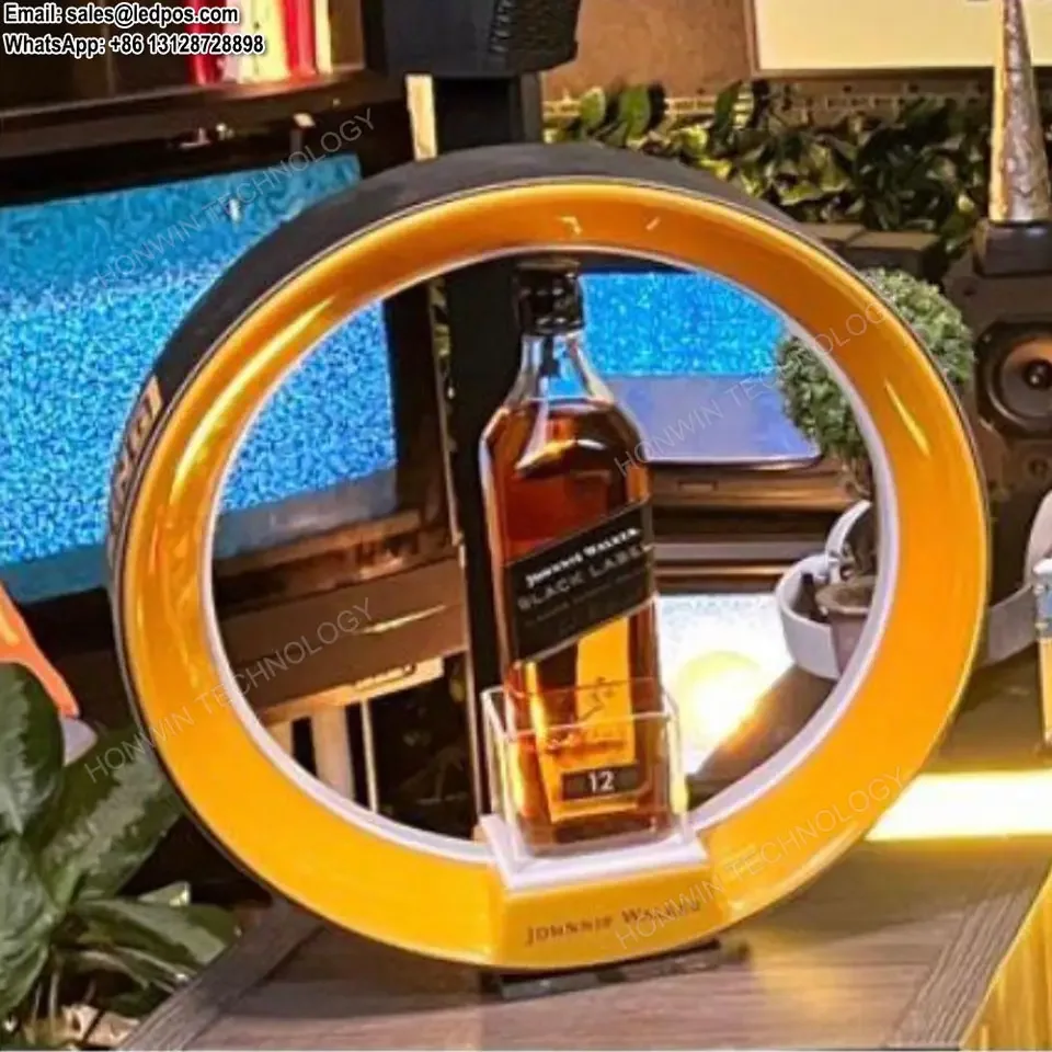 

Круглая круглая подставка для Виски Johnnie Walker, со светодиодной подсветкой