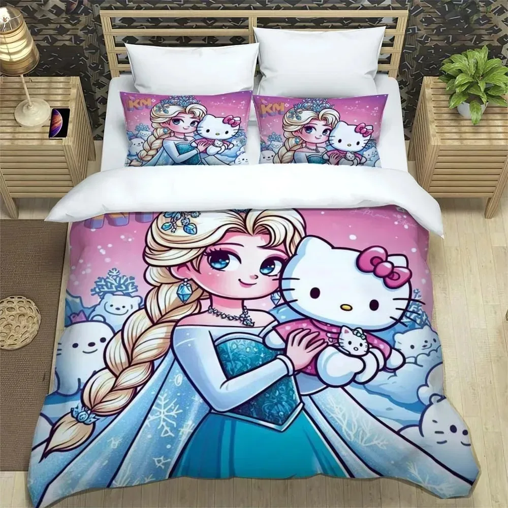 Комплект постельного белья с пододеяльником из мультфильма Холодное сердце