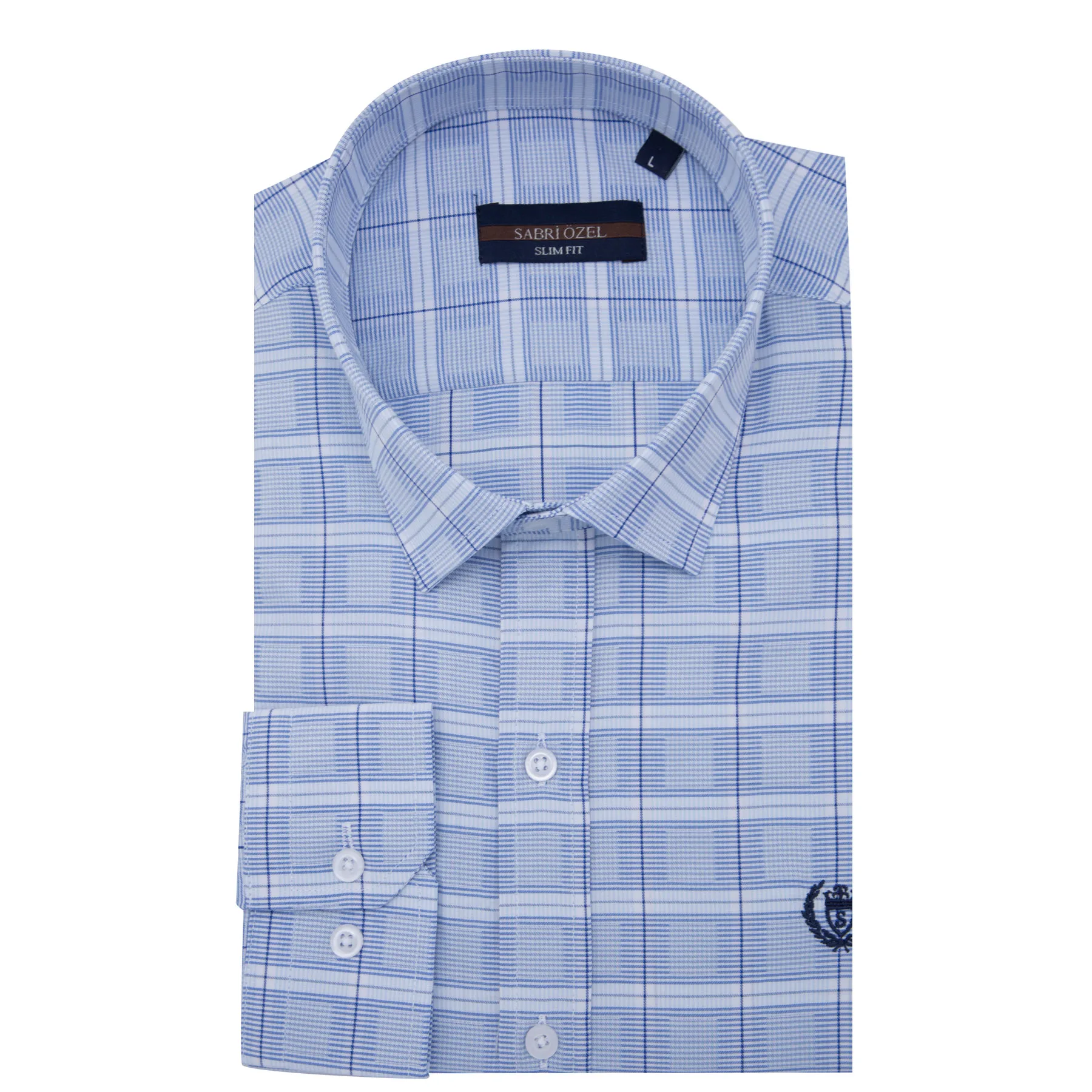 Сабри Özel с длинным рукавом облегающая Мужская рубашка 5431636 | одежда