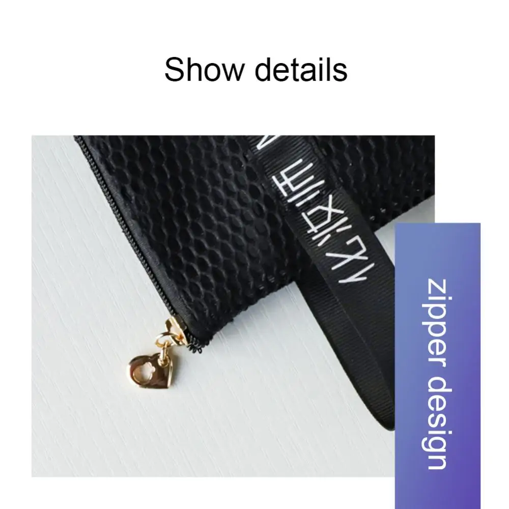 Прозрачная Сетчатая Сумка для хранения кистей макияжа сумка косметических чехол