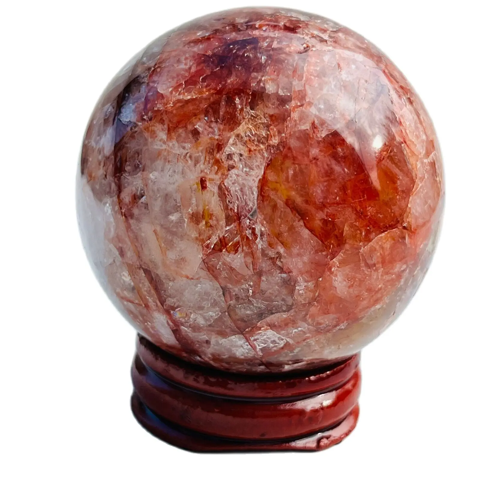 Натуральная красная жвачка цветочный шар кварцевый кристалл энергия рейки