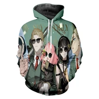 2022 anime promo spy x family figure y2k anya mens hoodies fashion streetwear autumn pullover unisex oversize hoodie wholesale