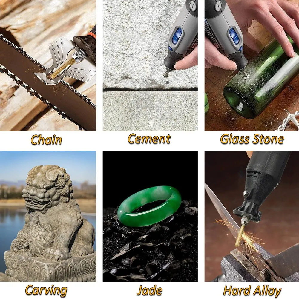 Алмазная точилка для бензопилы - в 3-х алмазных заточных дисках 5/32 3/16 7/32