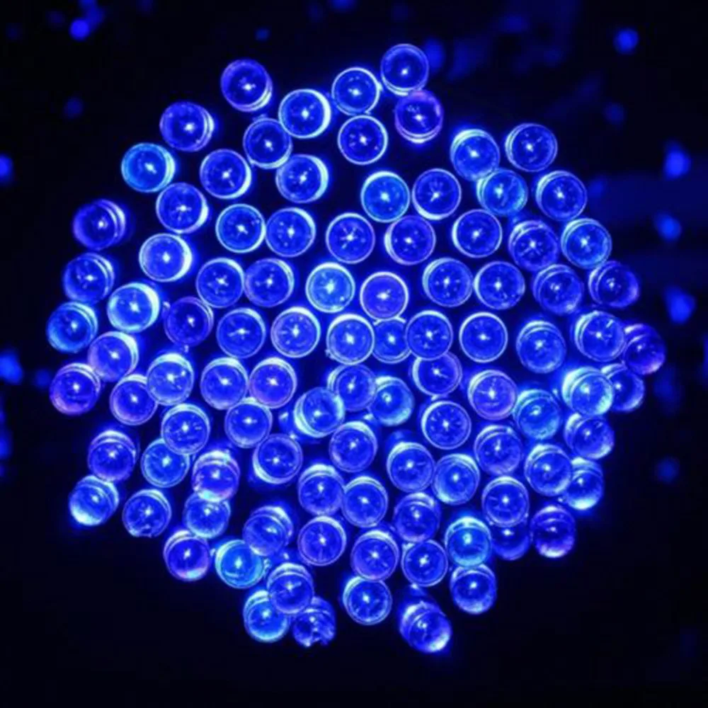 

Уличная Водонепроницаемая светодиодсветильник гирлянда на солнечной батарее, 100 светодиодов