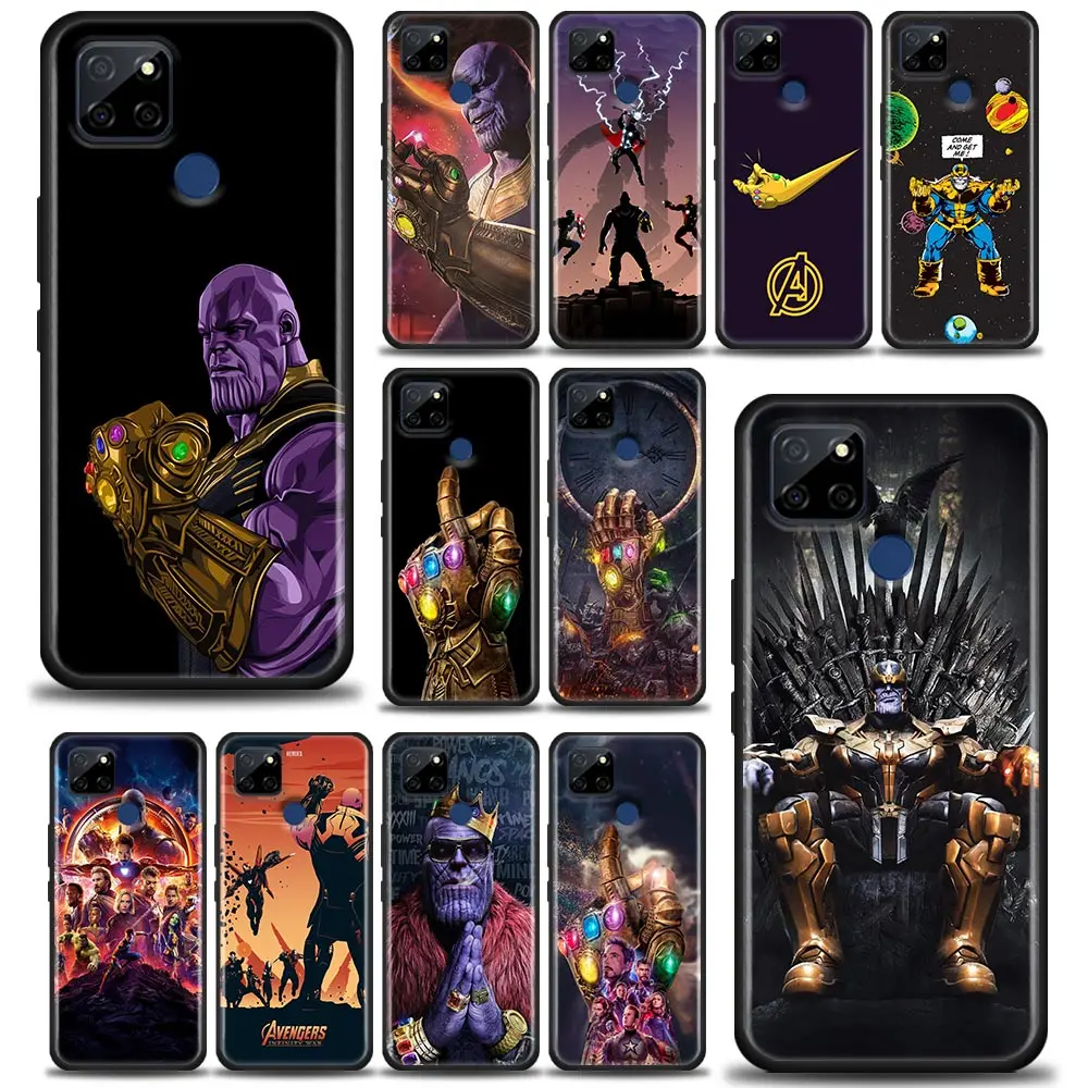 

Oppo Reno 5 5G 3 4 6 A52 A53 A72 Case For Realme C1 C3 C21Y C25 C12 C35 Cases Funda Cover Marvel Bad Guy Thanos Hands Avengers
