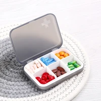 portable pill cases travel dispen storage container colorful drug dispenser 6 grid medicine pills box tablets storage organizer