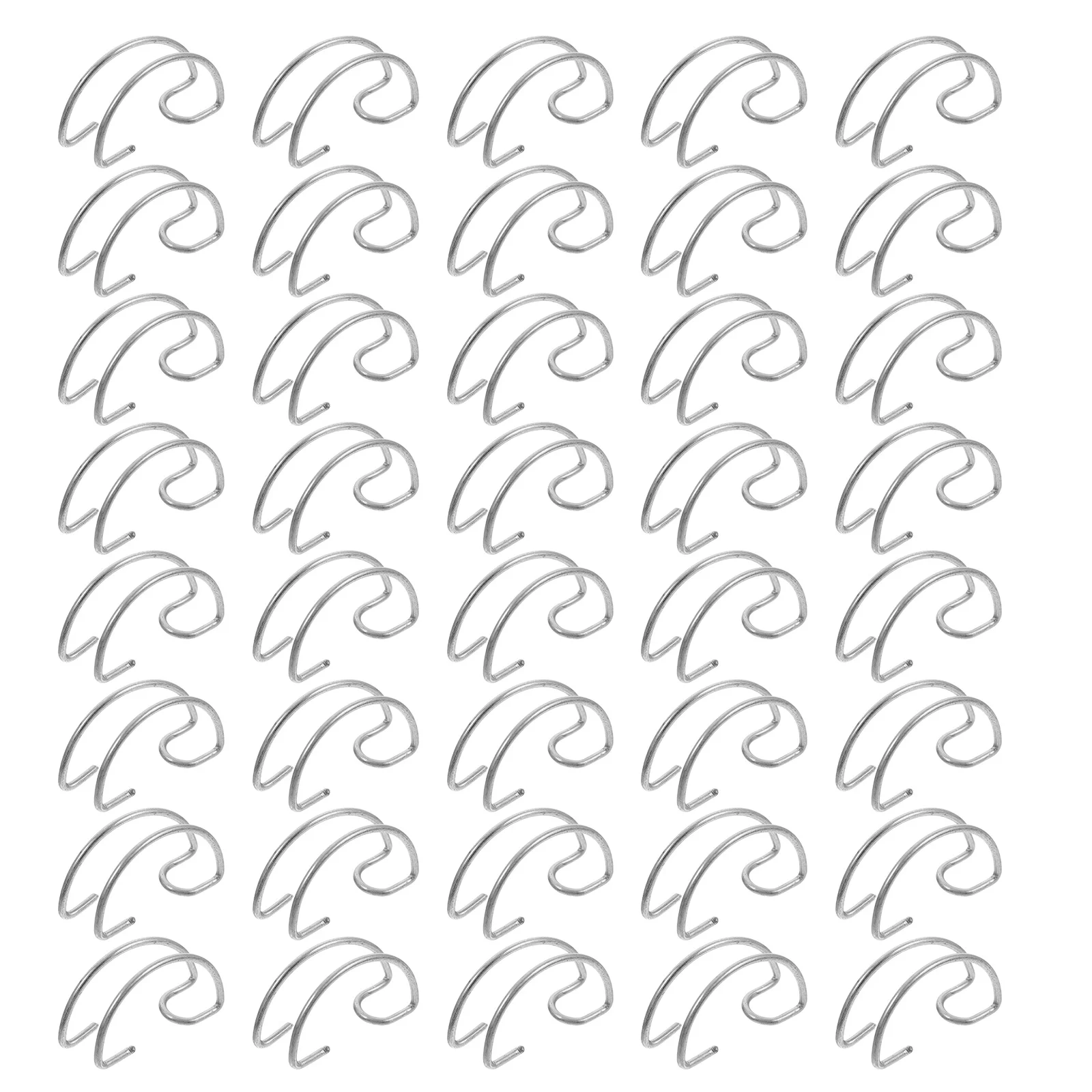 

40 Pcs Cage Door Hook Single Rack Hooks Clothes Hanger Practical Snap Fastener Tool Rabbit Thicken