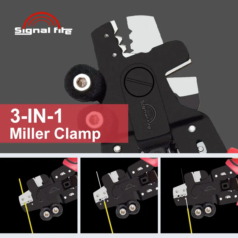 OFS-04 4in1 Fiber Optic Stripper with 3 Holes Miller Clamp Wire Cutters Stripping Pliers Professional FTTH Fiber Networks Tool