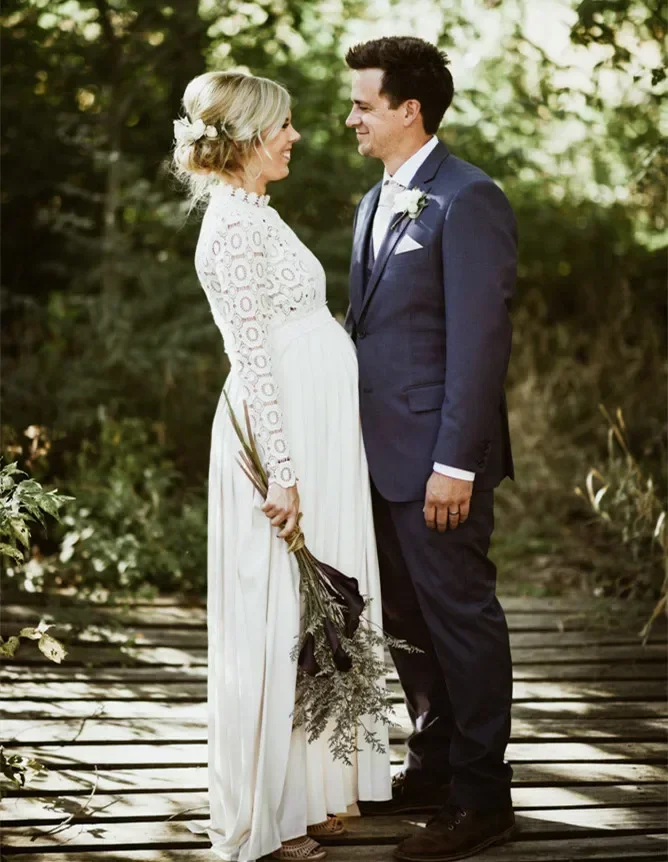 Длинные элегантные плиссированные платья для беременных реквизит фотосъемки