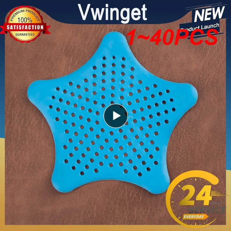 

Цветной пятиконечный фильтр для раковины из ПВХ, 1 ~ 40 шт.