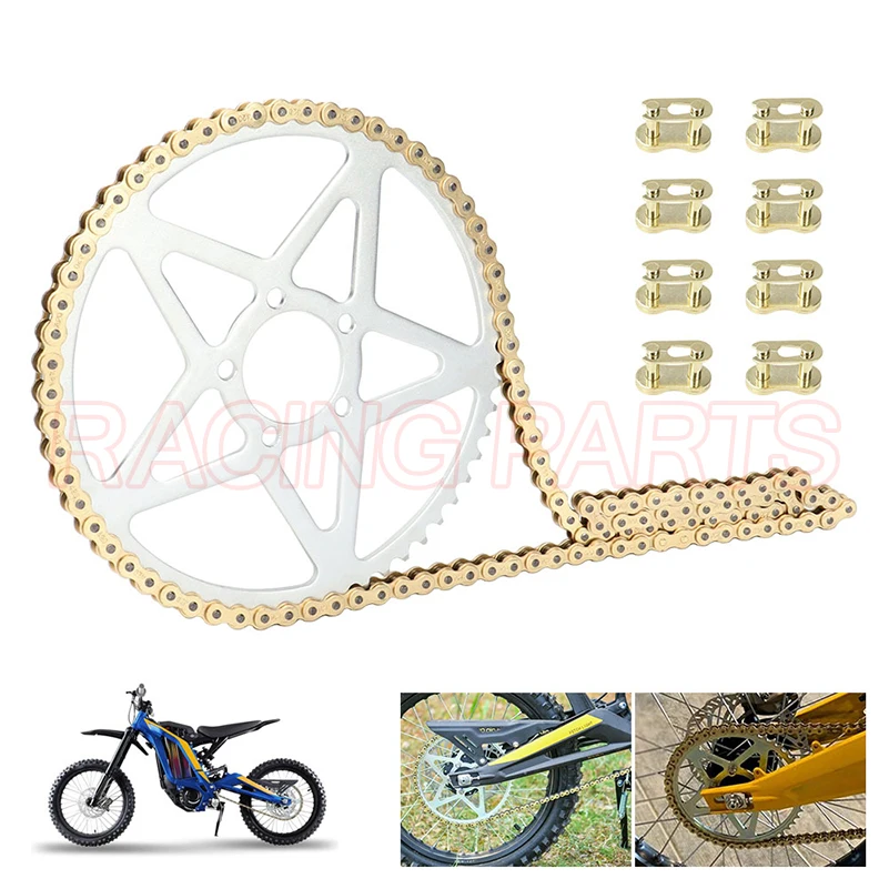 

Dirt Bike 58T Звездочка 112L Комплекты цепей для Sur-Ron Sur Ron Light Bee S и Light Bee X Мотокросс Электрический мотоцикл Универсальный