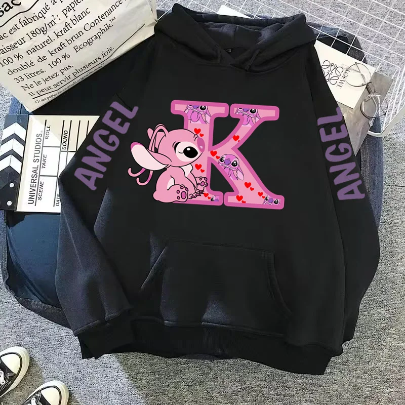 Disney Winter Harajuku Women's Fashion Hoodie Interstellar Baby Pullover Casual Round Neck Letter Printed Sportsw