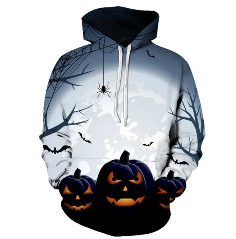 

Fashion New Arrival 3D Digital Pumpkin Printing Unisex Casual Hoodie Loose Spring Autumn Fashion Pullover