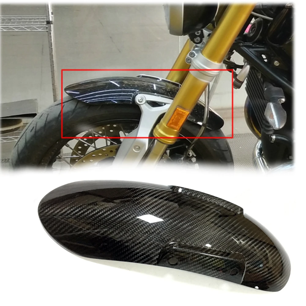 

Front Fender Motorcycle Carbon Fiber For BMW R Nine T R9T Front Fender Splash Mud Dust Guard Mudguard 2019+
