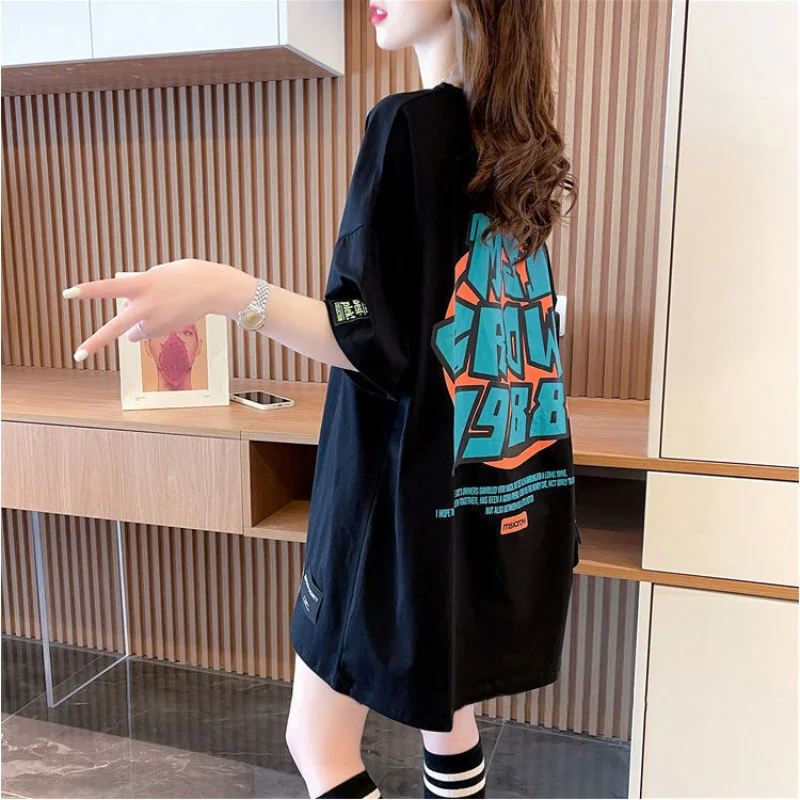 

Топ для женщин, роскошные женские футболки, распродажа, художественная Высокая корейская модная футболка, винтажная Дизайнерская одежда Kpop из полиэстера для влюбленных манги